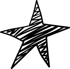 Scribble Doodle Star