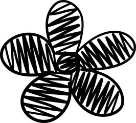 Scribble Doodle Flower