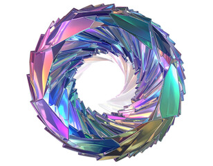  Crystal Aurora Spiral transparent background