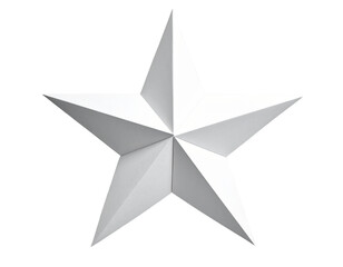 star with multi-layer abstract geometry  transparent background