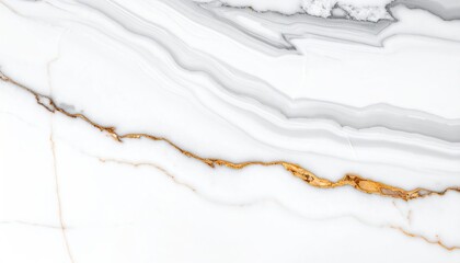 Naklejka premium Abstract White Marble Texture with Golden Veins Elegant Background Pattern