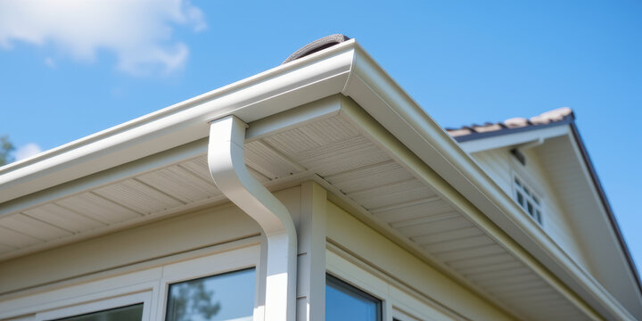 Uphouse roof corner gutter soffit eaves