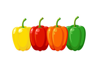 red and yellow peppers