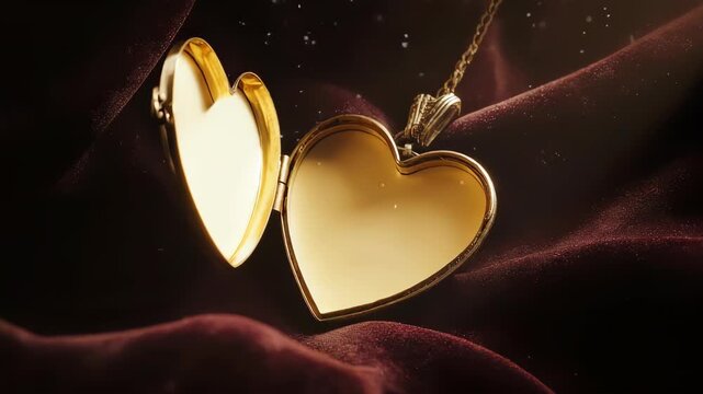 Heart Locket - Magical Love Animation. Represents finding true love, secrets, and cherished memories. Ideal for weddings and romantic storytelling.