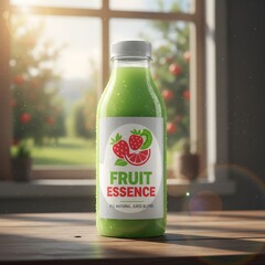 Fresh Fruit Essence Juice Bottle Design