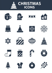 set of christmas icons, christmas decoration