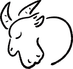 山羊座のイラスト