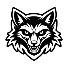 Glyph style icon showing a reynard head