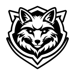 A filled style icon showing a fox mascot