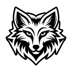 A wild fox logo icon in glyph style