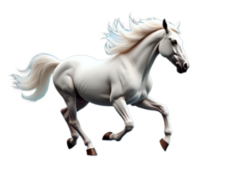 White Horse in Motion