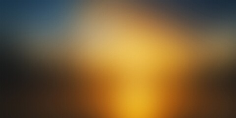 Obraz premium Blurry Golden Yellow and Dark Blue Gradient Background abstract bokeh