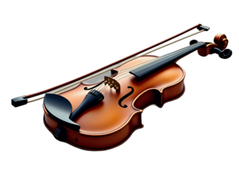 Ornate Violin Against a Dark Background