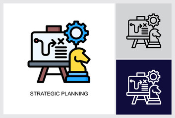 Business Strategy icon Vector Illustration 