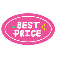 Illustration of BEST PRICE sale tag for online shopping, marketing, promotion, sticker, banner, special price, discount, business, social media, print, ad, template, sign, symbol, campaign, web button