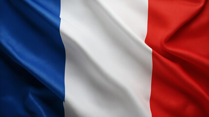 Obraz premium France flag waving french culture digital image vibrant colors close-up view national identity