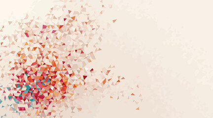 Scattered Geometric Shapes abstract background
