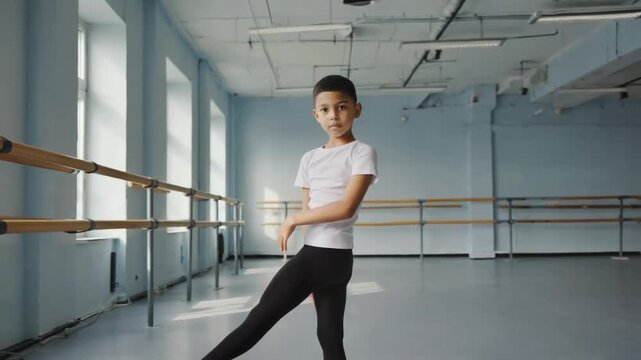Boy ballet dancer.	
