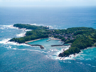 網地島の長渡港（宮城県石巻市）