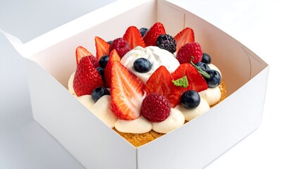 Delicious Fruit Tart in Box.