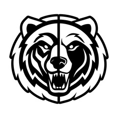 Filled style icon showing an ursine symbol