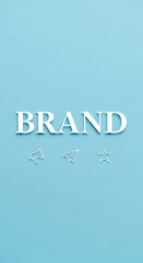Fototapeta premium Overhead shot of the word 