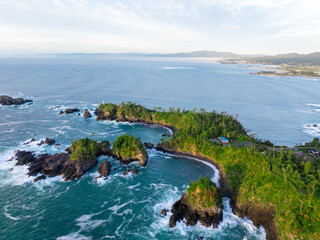 龍舞崎の夜明け（宮城県 気仙沼大島）