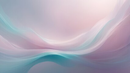Obraz premium Soft flowing pastel waves in abstract gradient