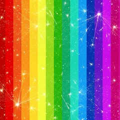Rainbow Sparkles Background Design.