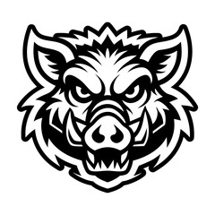 A glyph style icon showing a bear mascot