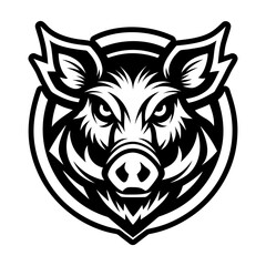 A glyph style icon of ursine logo