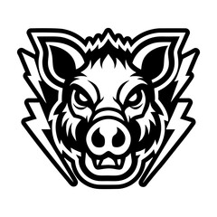 Solid style icon showing a bear head