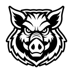 A glyph style icon showing a bear mascot