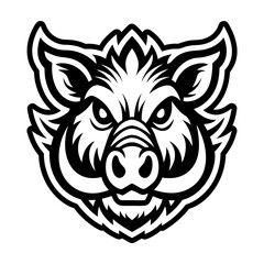 A glyph style icon of ursine logo