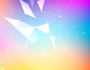 Abstract geometric network background