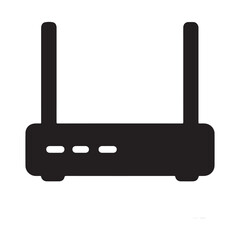 Obraz premium Wireless Internet WiFi Router Modem Icon