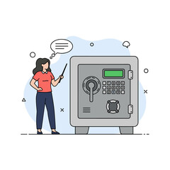 Explaining the features and functionality of a digital safe for enhanced security purposes.