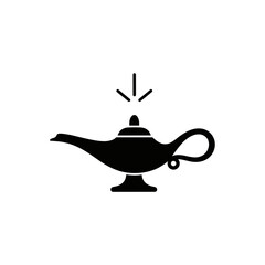An ancient magical lamp with smoke emanating from its spout signaling the summoning of a mythical creature.