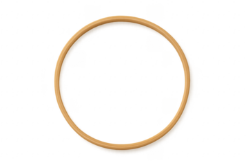 Wooden ring round frame transparent background