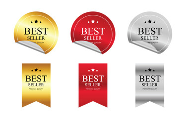 Collection of Best Seller, premium quality label for business purpose