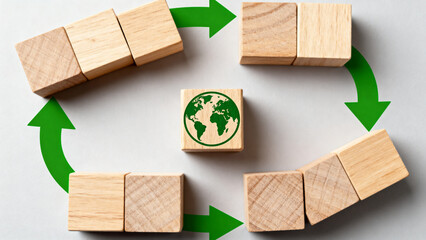 Circular Economy Wooden Blocks
