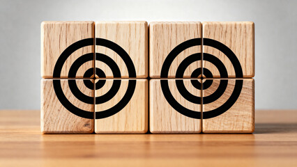 WoodenBlocksWithTargetSymbols