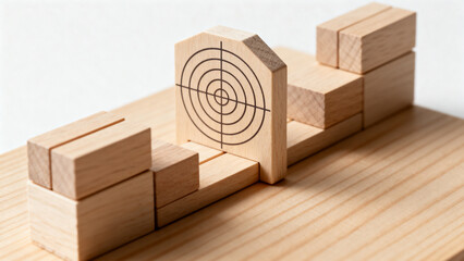 Wooden Blocks Target Setup