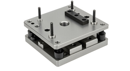 Precision Mechanical Component Metal Platform with Bolts and Adjustable Parts for Engineering and Manufacturing