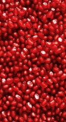Vibrant Red Pomegranate Seeds Full Frame Background for Healthy Eating Concepts