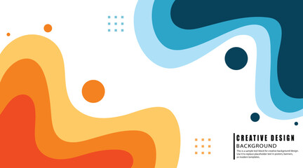 Bright Multicolor Fluid Gradient Wave Abstract Background, Dynamic Paper Cut Style Vector Illustration with Vibrant Flowing Layers for Poster, Banner, Wallpaper and Creative Graphic Design