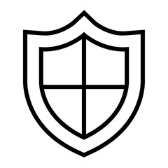 business security icon, Shield icon, Vaccine icon, illustration line vector icon