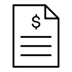 business Contracts icon, illustration line vector icon