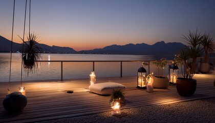 minimalist lofi scene with a calming layout