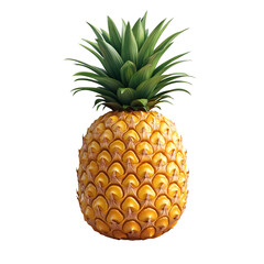 Fototapeta premium Fresh pineapple whole isolated image